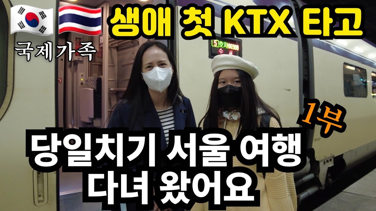 [2-26] 한국 KTX타고 서울 처음 가보는 한태가족 어린이! | 스카이 타워 높이에 놀라고 광장시장의 다양한 맛에 빠져 버렸답니다~ | 한국방문-6부