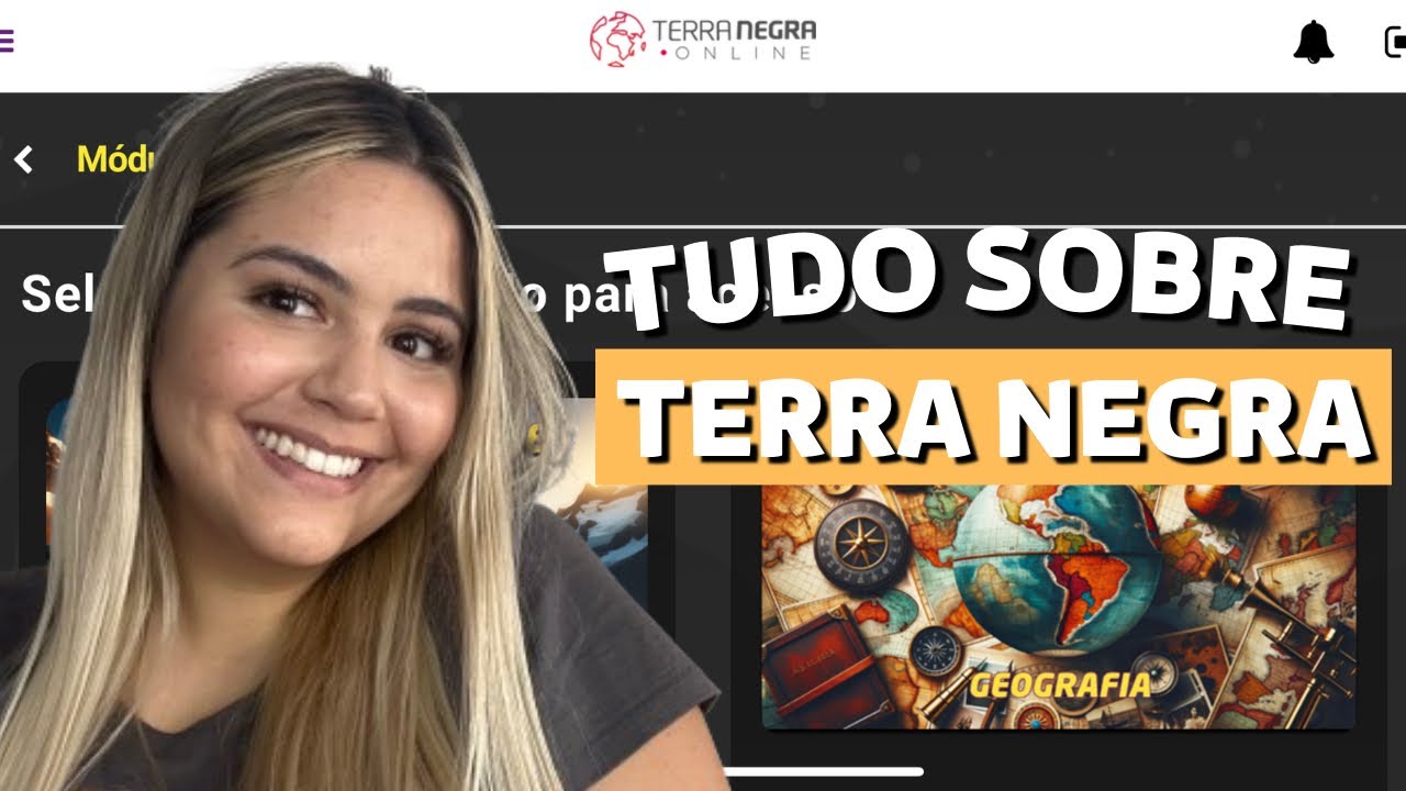 CURSINHO DE HUMANAS - TERRA NEGRA ,  É BOM PARA O ENEM E PAULISTAS? | TOUR PELA PLATAFORMA