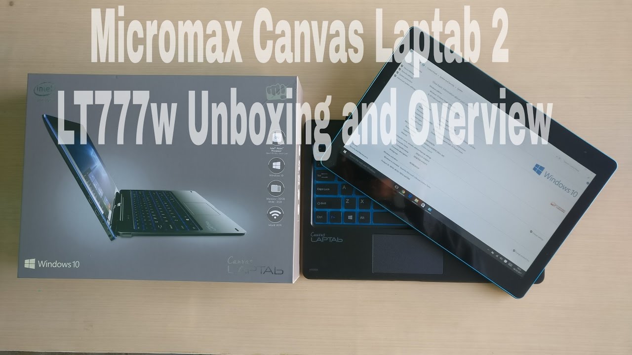 Micromax Canvas Laptab 2 LT777W Unboxing and Overview