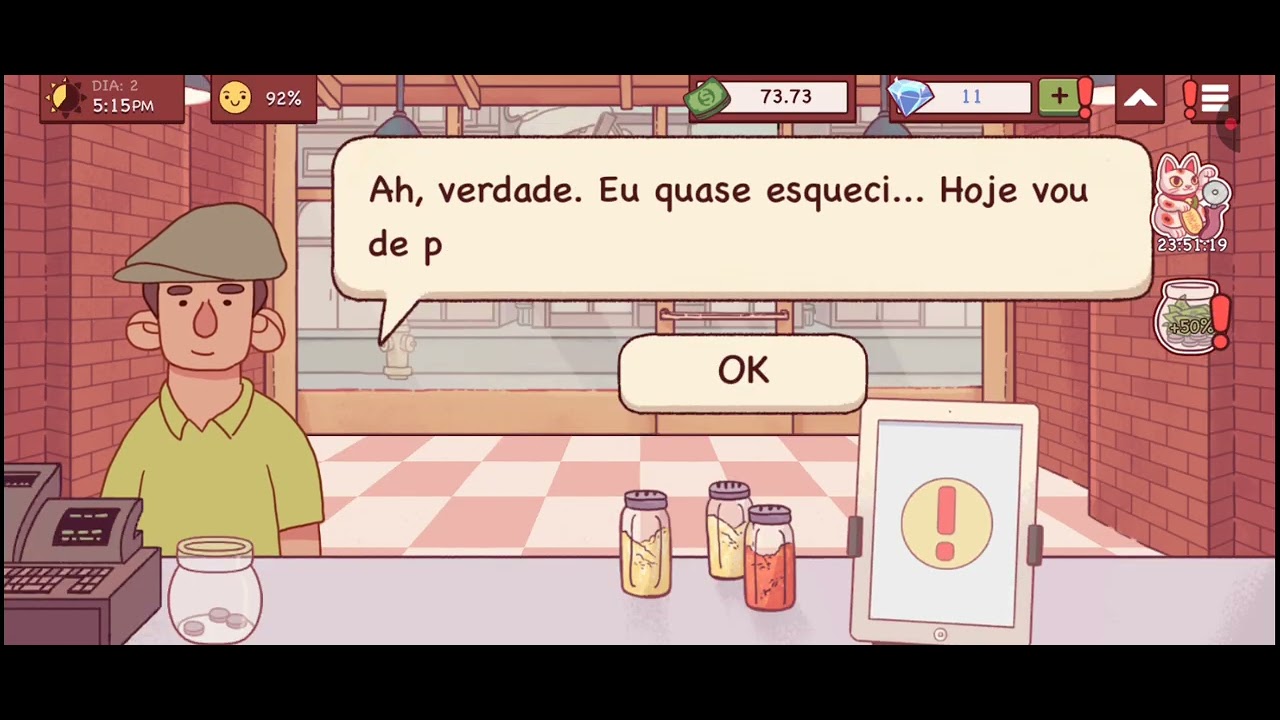 ABRI UMA NOVA PIZZARIA MAIS TEM UM VELHO CALVO QUE QUER ME ATRAPALHAR*o nome do jogo e pizza*