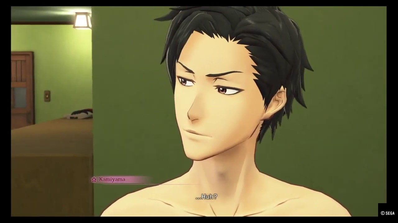 Sakura Wars PS4 - Hatsuho, Sakura and Claris surprise Seijuro in the bath (All options)