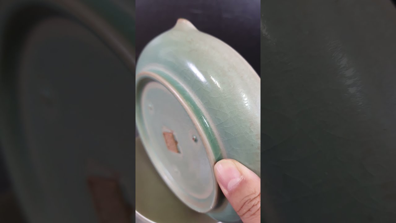 song dynsdty Ru ware /北宋汝窯五足天青釉洗/송대청량사어제 여요 수반