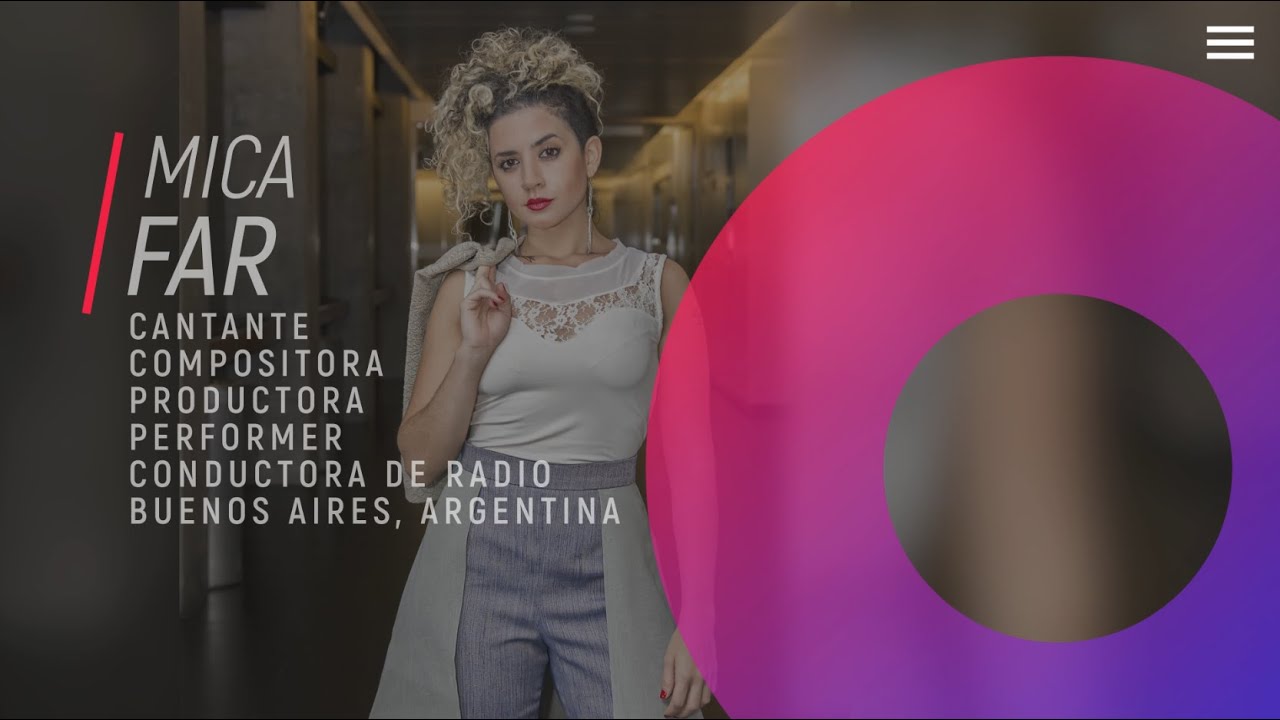 Mica Far - Cantante / Compositora / Productora / Performer / Conductora de radio - Bs. As. Argentina