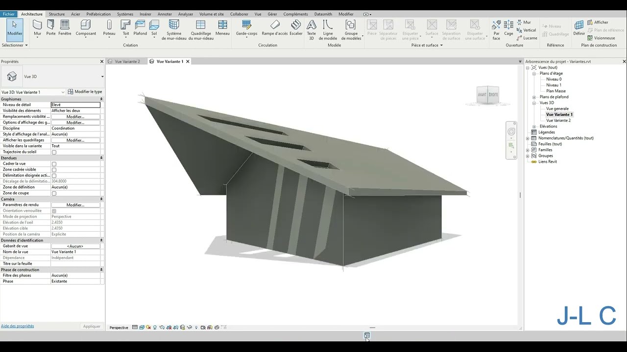 #Revit   Les variantes