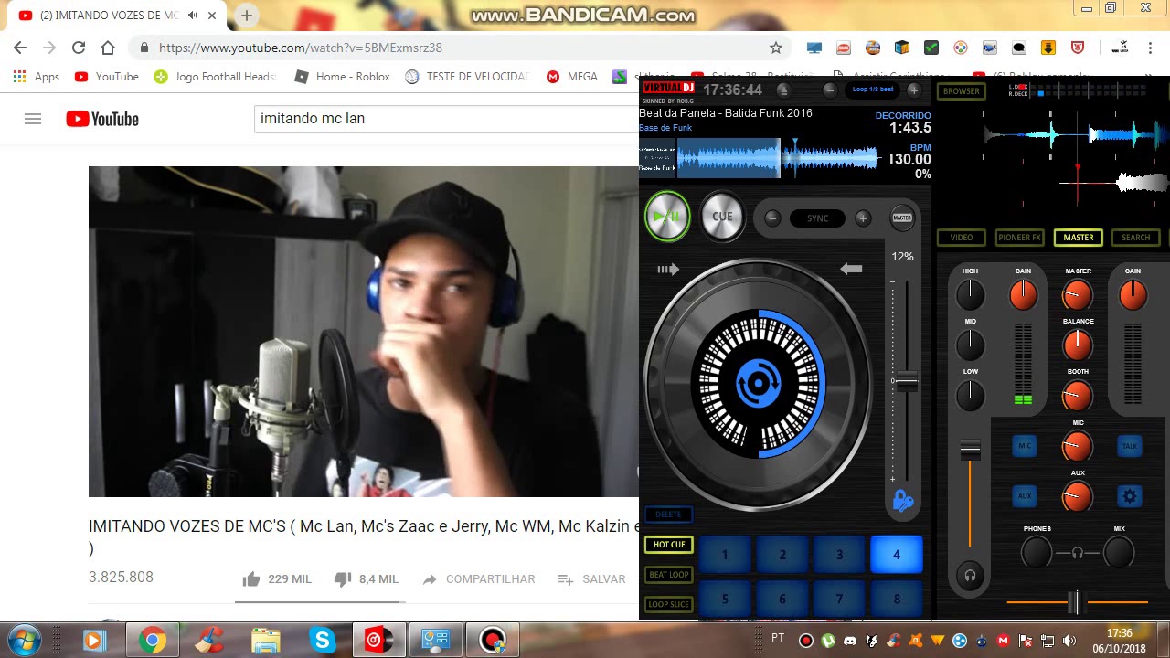 FAZENDO REMIX COM A VOZ DE YOUTUBE IMITANDO VOZ DO MC LAN