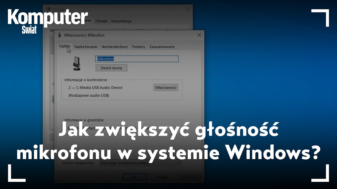 Mikrofon działa za cicho? Jak zwiększyć jego głośność w systemie Windows
