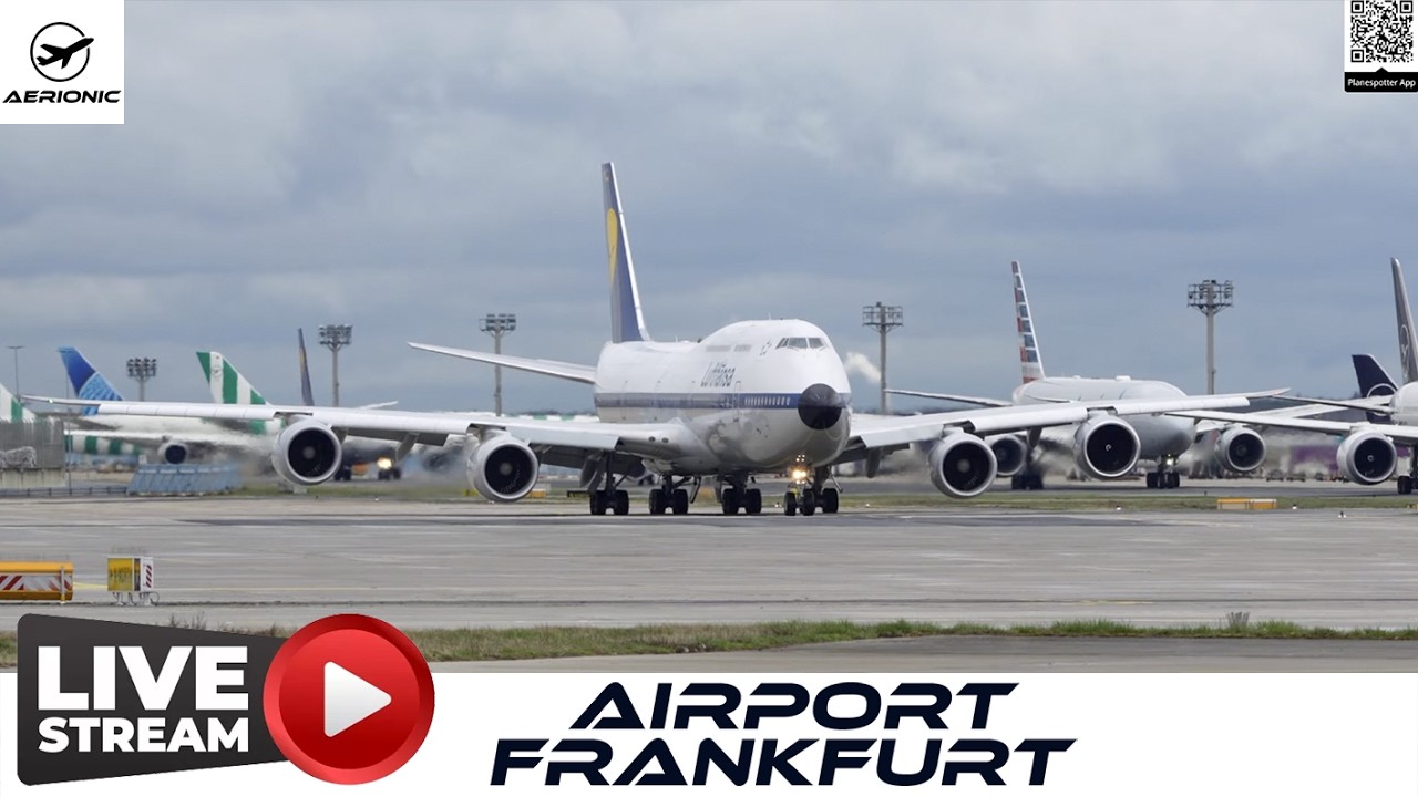 ✈️ LIVE 2K Frankfurt Airport (FRA) — Sunday Morning: Cloudy 9°C RWY 18 Departures | 15 Mar 2026