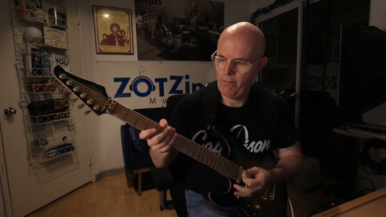 Jamming over an E minor groove