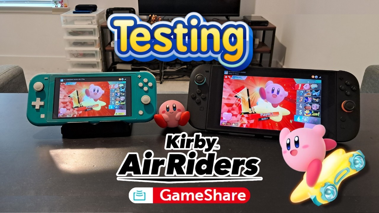 Testing Kirby Air Riders GameShare on Nintendo Switch!