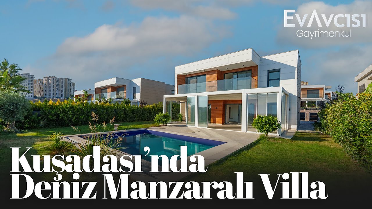 Kuşadası AVM Karşısında Deniz Manzaralı Villa | Kuşadası'nda Satılık Villa