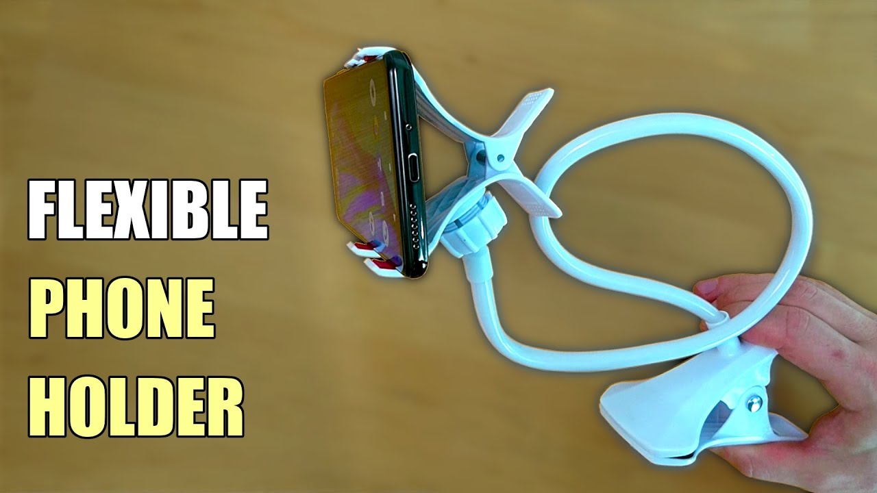 Flexible Gooseneck Phone Holder - Long Lazy Arm Mobile Stand for Bed