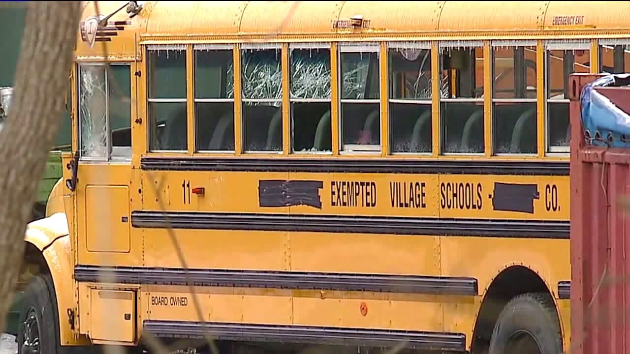 Teens take school bus on demolition joyride