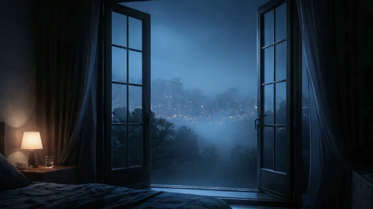 Deep Sleep Ambient – Midnight City View (3 Hours)