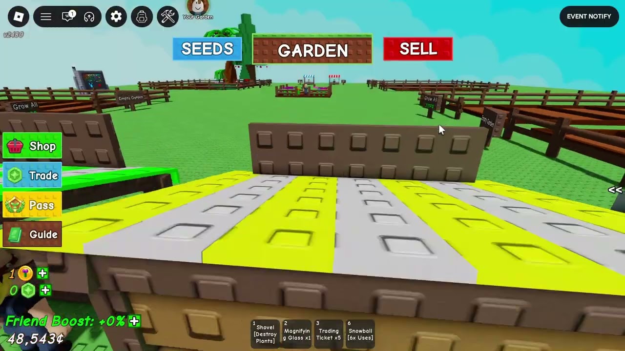 Playing grow a garden until i get 1b checkles part 3