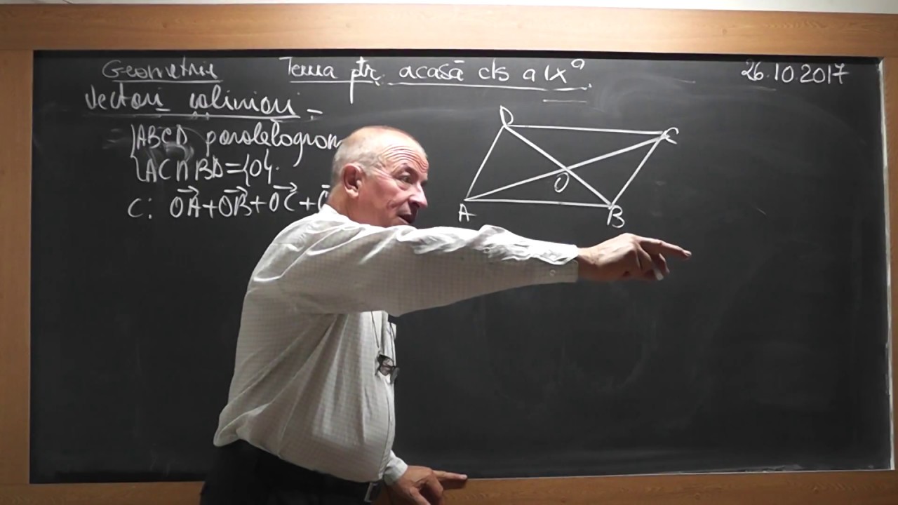 1/3 Lectia 1601 Clasa 9 - Vectori coliniari Descompunerea unui vector dupa 2 vectori dati Probleme