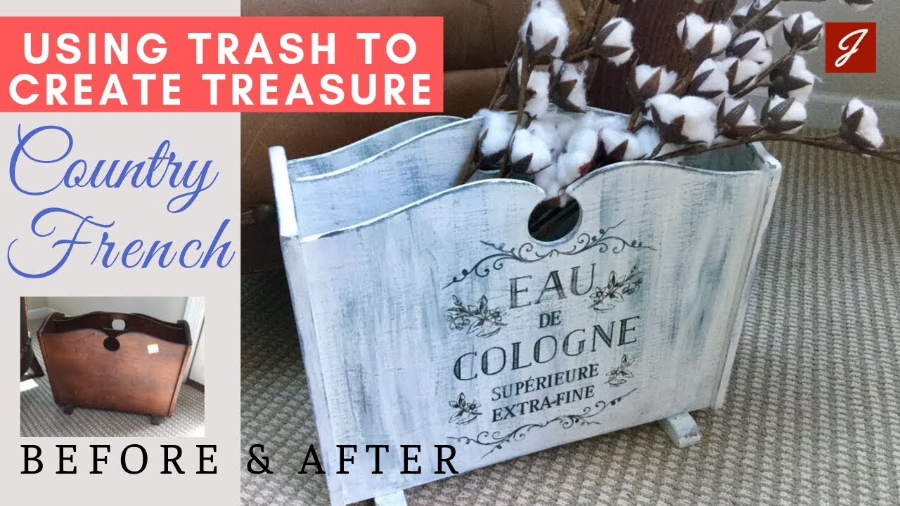 Using Trash to Create Treasure - Upcycle into Country French Floral Stand