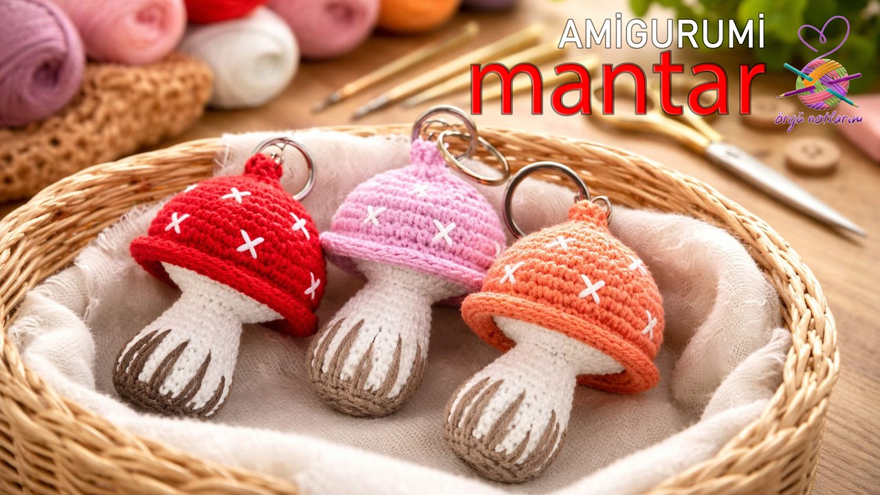 Амигуруми - Изготовление грибов