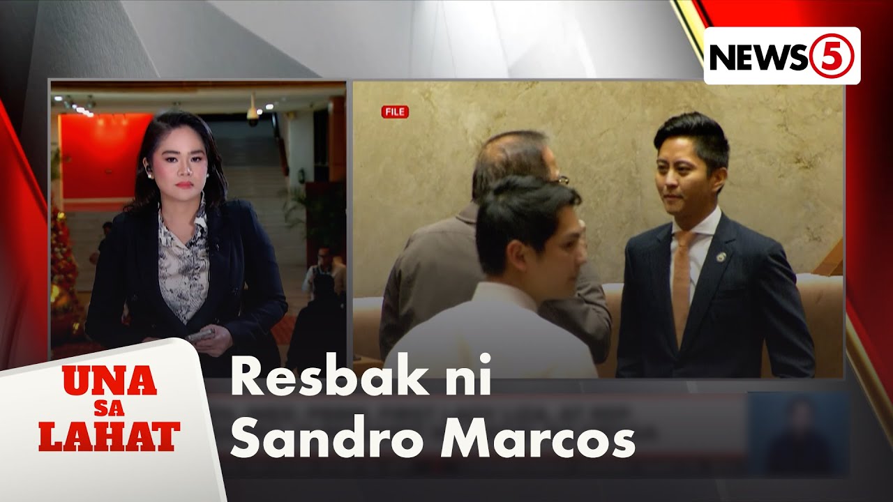 Cong. Sandro Marcos, rumesbak sa mga paratang ni Sen. Imee Marcos | Una Sa Lahat