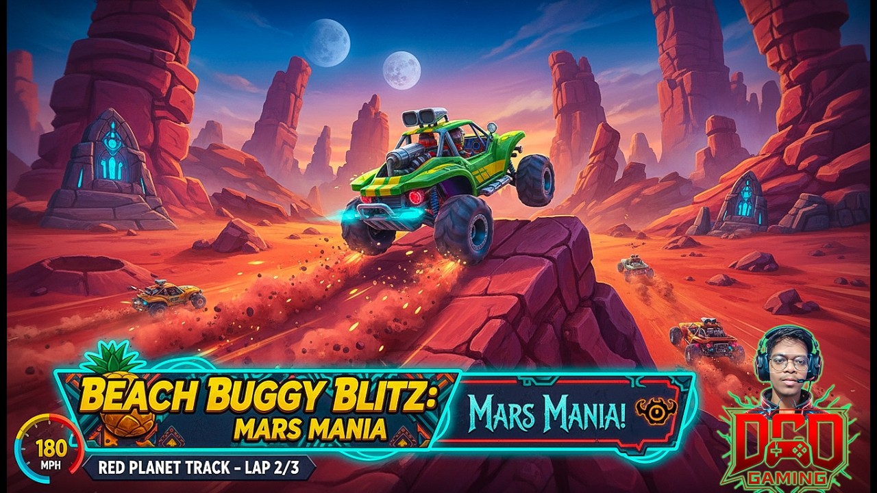 Racing on MARS?! 😱 Tidal Rush Level 5 Gameplay | Beach Buggy Racing