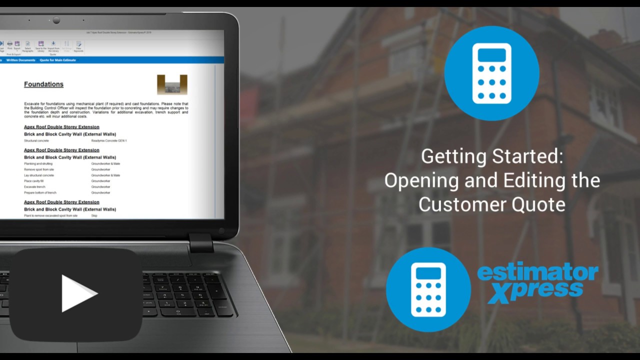 Getting Started: Opening and Editing the Customer Quote