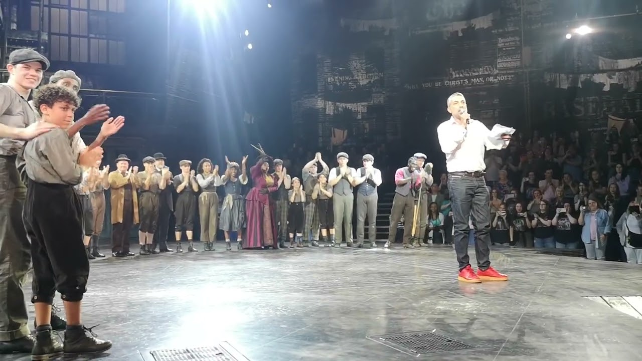 NEWSIES UK Final Show - 30/07/23 5:30pm - Curtain Call and speech from Producer Tristan Baker