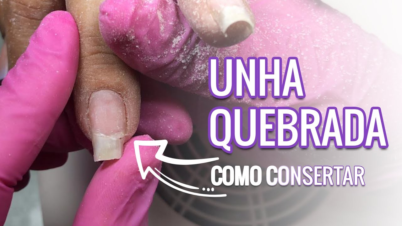 Como consertar unha quebrada na manutenção [UNHA GEL - FORMA CORRETA]