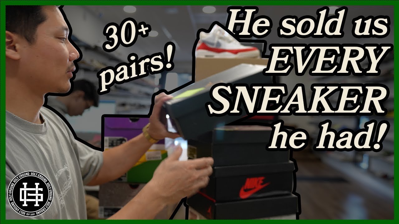 We bought his WHOLE COLLECTION?! Sneaker Buying at Brea!