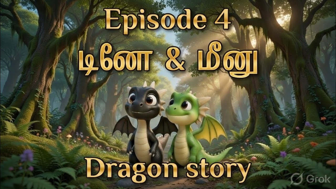 டினோ & மீனு EPISODE 4|DRAGON STORY|TAMIL STORY #youtube #tamilstory #dragonstory #dragon  