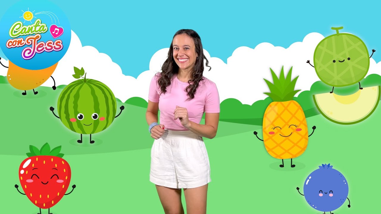 Learn Summer Fruits in Spanish | 1 to 10 Counting Song for Kids