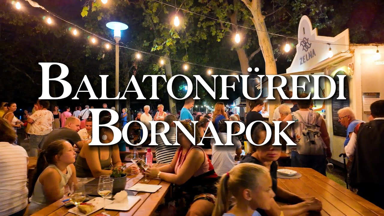 Balatonfüredi borhetek 2024 | Balatonfüred Wine Festival 2024 | 4K