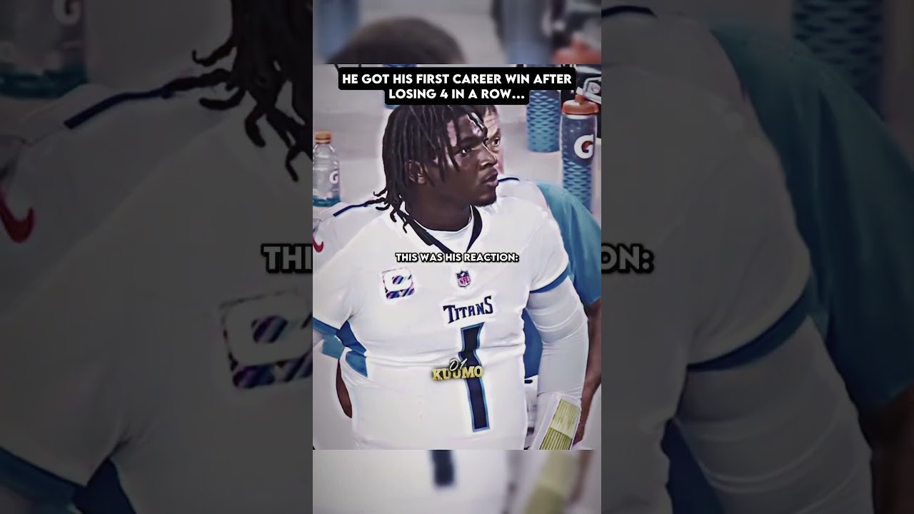 He Finally won his First NFL Game With the Titans 🥹❤️#camward ##shorts #nfl