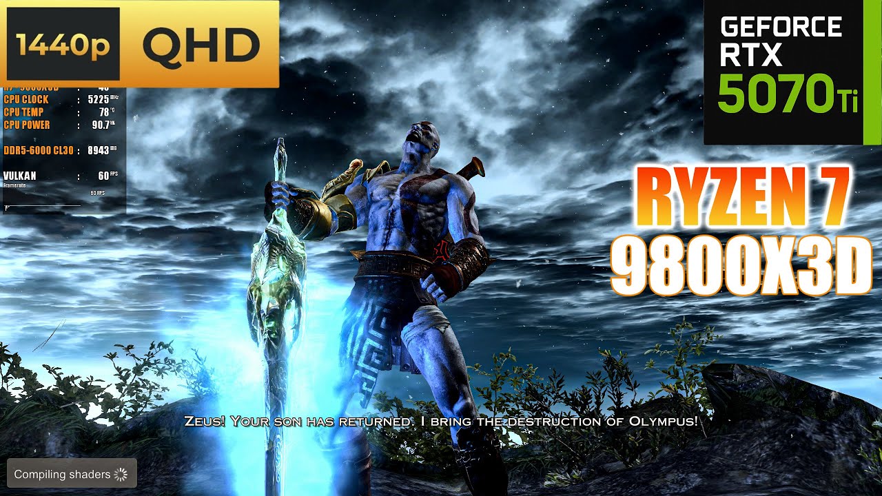 GOD OF WAR 3 | RPCS3 Emulator 2025 | Ryzen 7 9800X3D | RTX 5070 Ti 16GB | Best Settings | 2K 60FPS