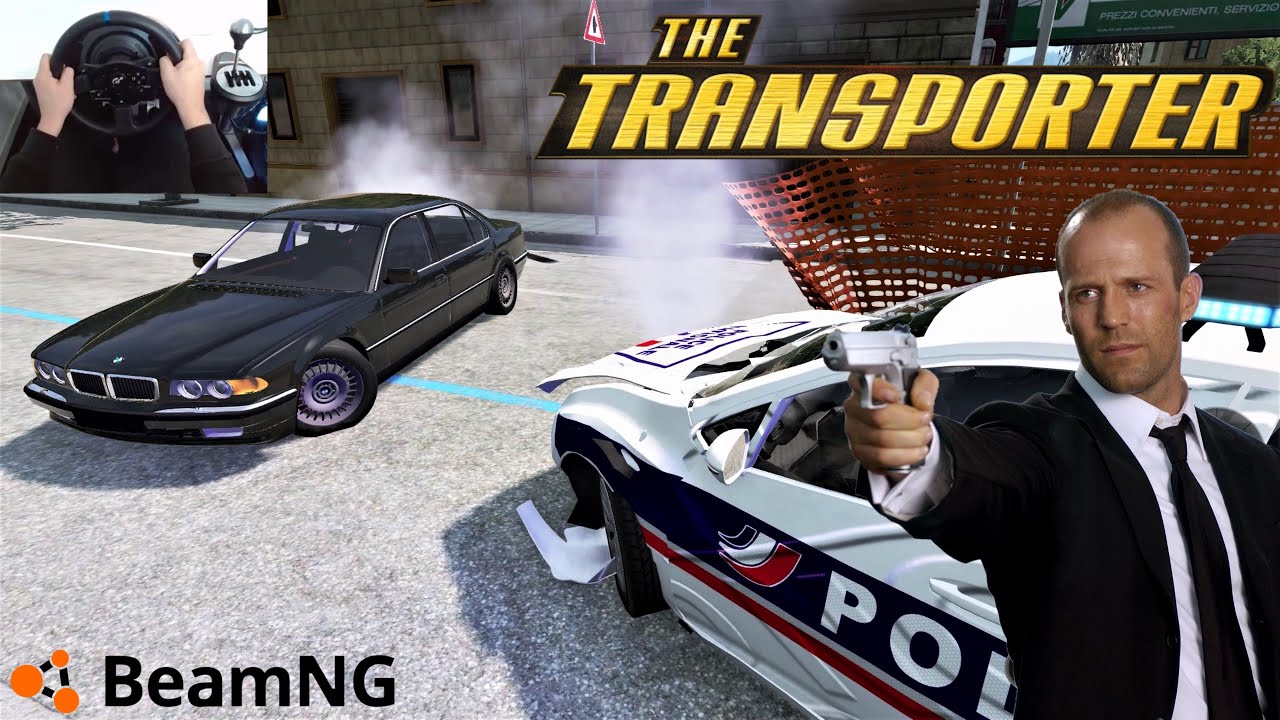 THE TRANSPORTER (2002) - Bank Robbery | BeamNG.Drive (T300rsgt)