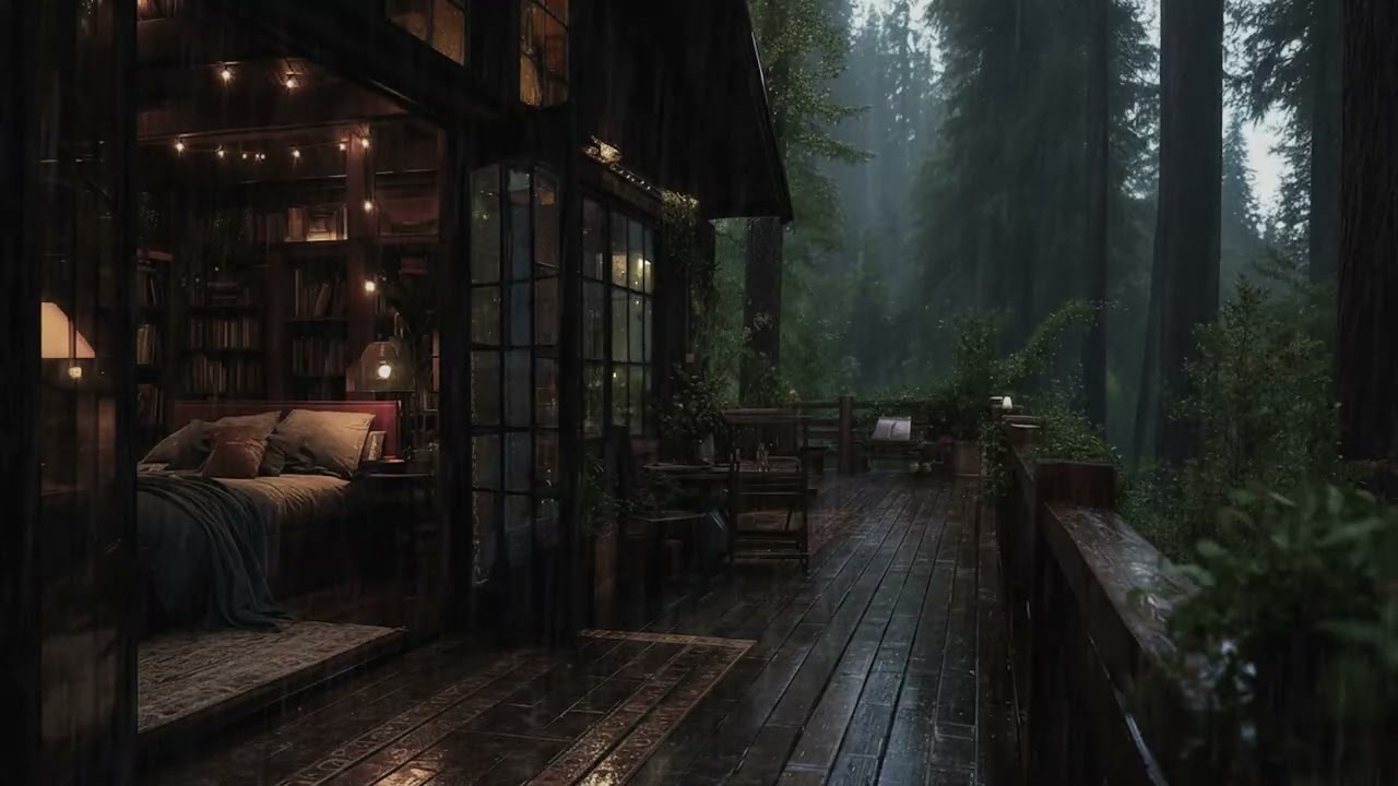 Forest Rain Sounds for a Quiet Night | Deep Sleep, Relaxation and Stress Relief