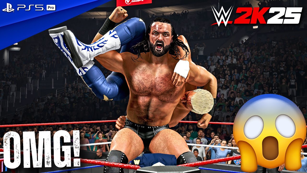WWE 2K25 &mdash; Дрю Макинтайр против Коди Роудса (ч) &mdash; Матч за титул чемпиона Вселенной WWE | PS5 Pro ...