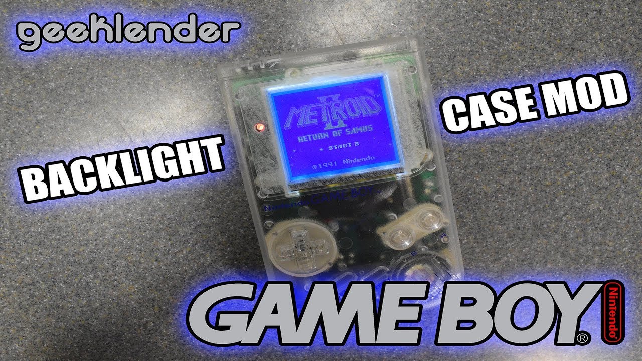 Nintendo Gameboy Backlight & Case MOD - Brad Tratzinski