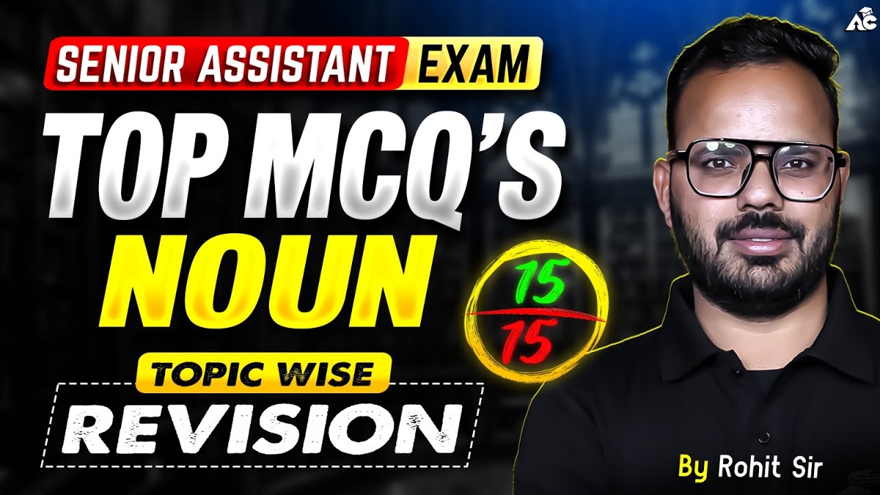 PSSSB Senior Assistant & Other Exams 2025-26 Noun | Topic Wise Revision By Rohit Sain