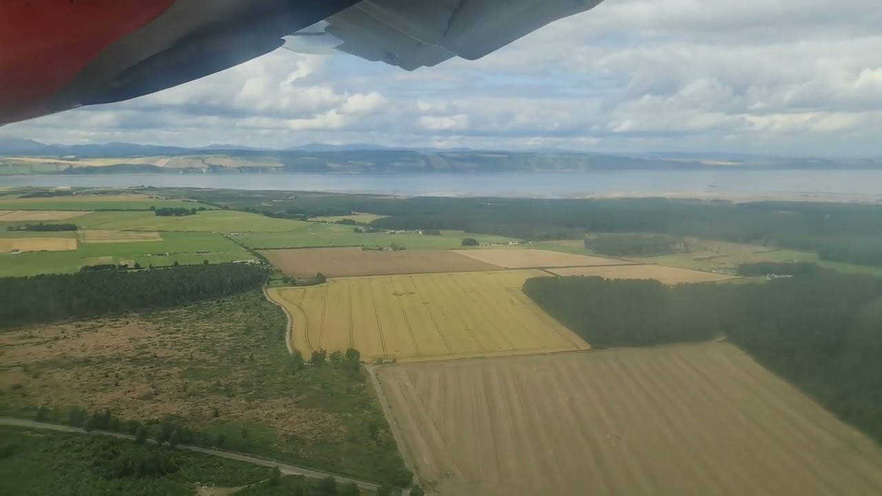Approach to Inverness Airport, Scotland
