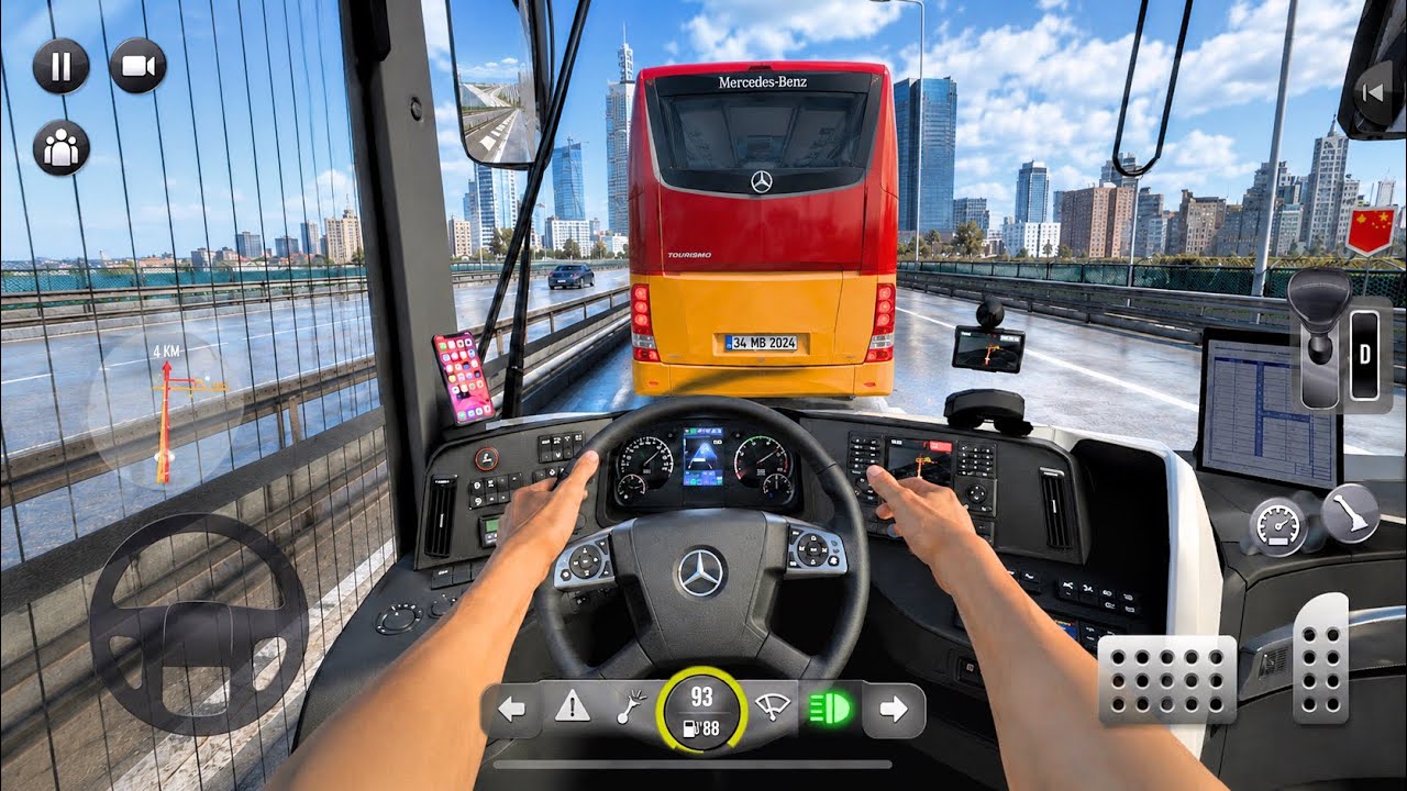 Bus Simulator : Ultimate - Mobile GamePlay | Bus Games | Mercedes-Benz | Android Ios | Driving Game