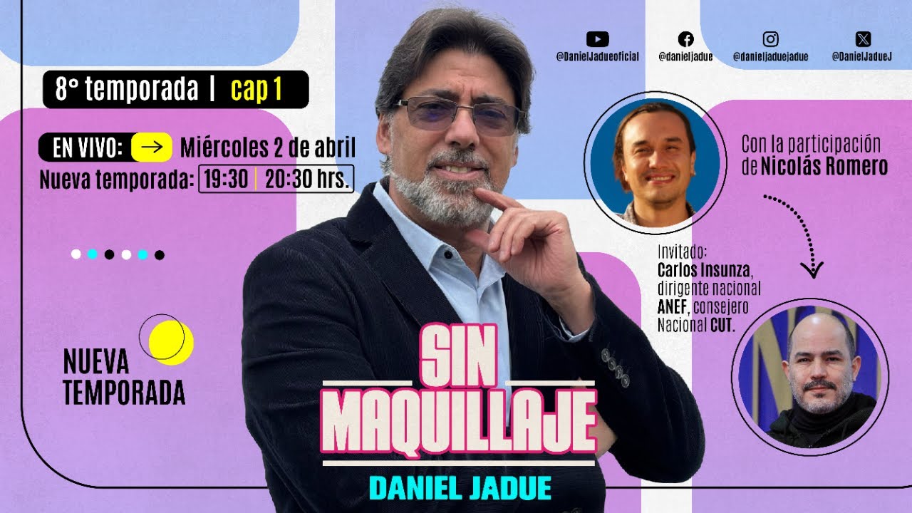 Octava Temporada Capítulo 1//  #miércoles de #sinmaquillaje junto a Nicolás Romero