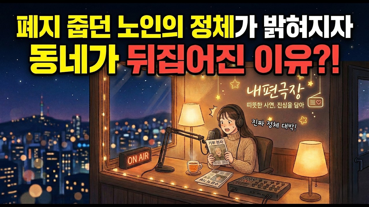 폐지 줍던 노인의 정체가 밝혀지자 동네가 뒤집어진 이유