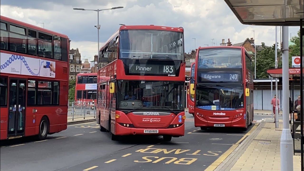 RATP Bus Route 183@SP40069/YT59 RX5 (Golders Green → Pinner)