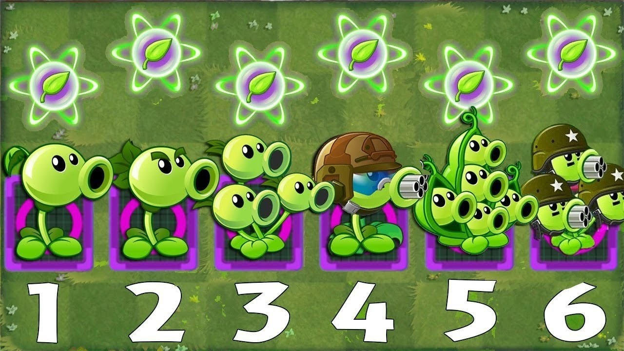 Pvz 2 Challenge - Every Pea & Other Plants Chinese Version Level 1 vs Hamster Ball Zombie