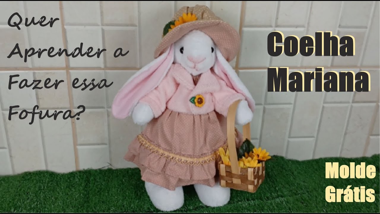 Coelha Mariana (Molde Gratuito)
