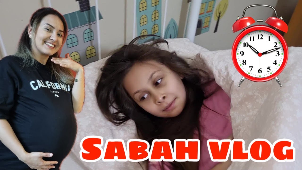 SABAH VLOG ! RÜYA VE RÜZGAR OKULA GİTTİLER !
