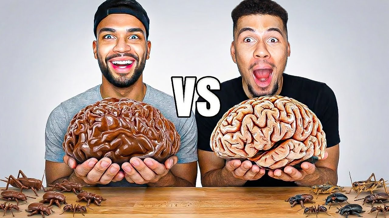 SCHOKO ESSEN VS ECHTES ESSEN!