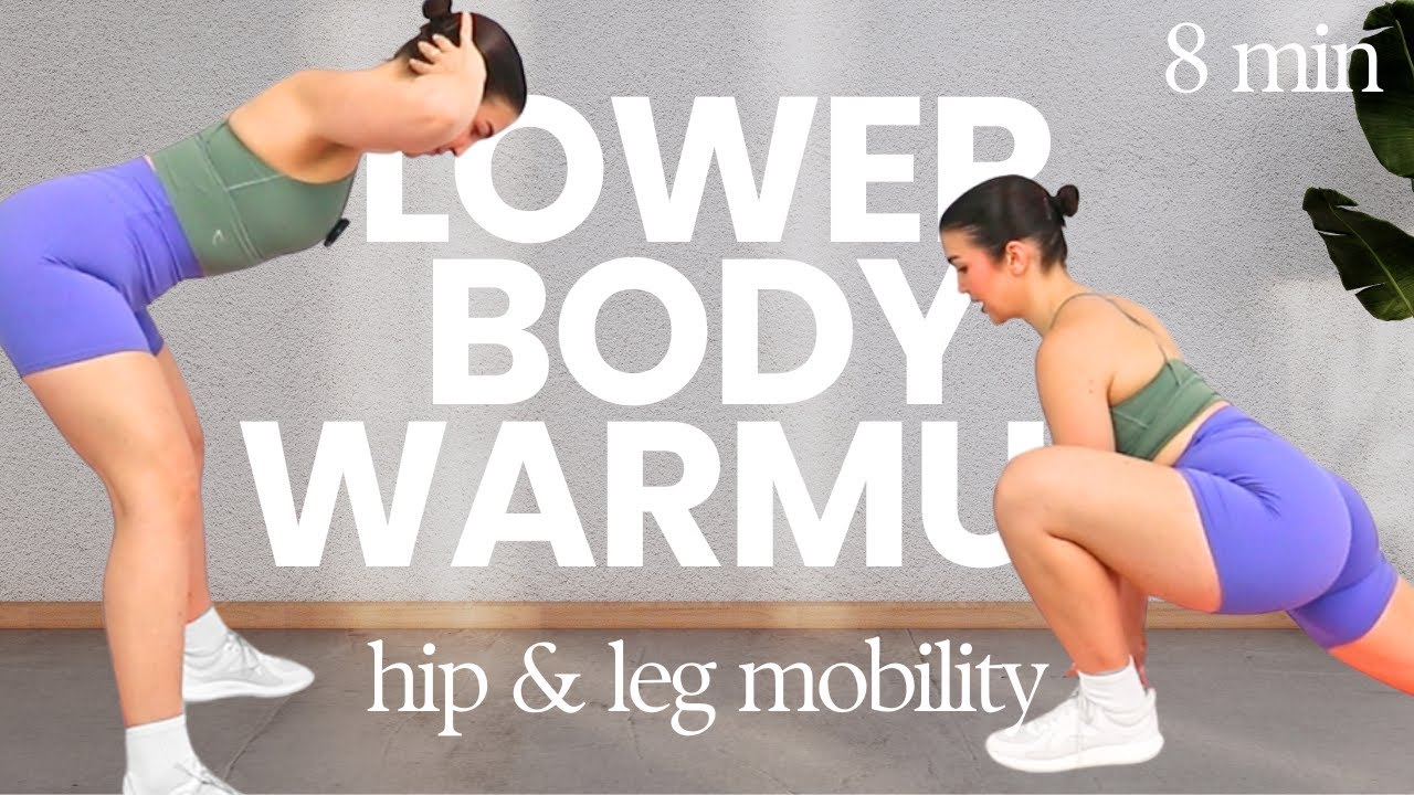 8 MIN LOWER BODY WARMUP (Play This Before Your Glute Workout!) Dynamic Stretching & Hip Openers