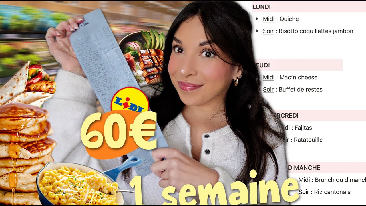1 SEMAINE de REPAS pour 60€ !