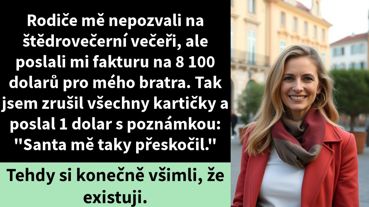 Rodiče mě nepozvali na štědrovečerní večeři, ale poslali mi fakturu na 8 100 dolarů pro mého bratra.