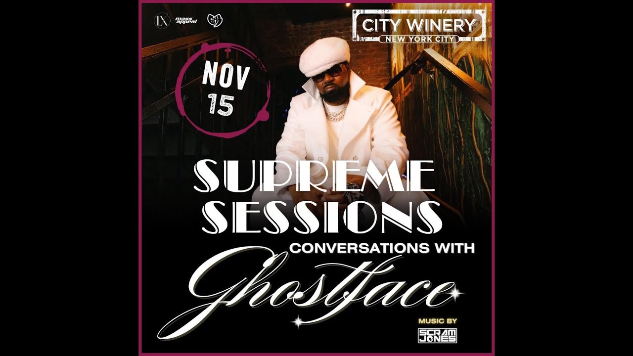 ‘Supreme Sessions’ Conversations with Ghostface 11/15/25 - City Winery, NYC